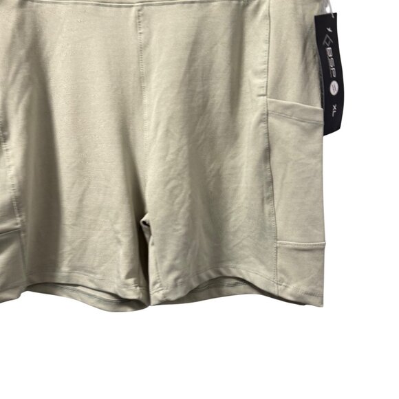 BSP Womens High-Waisted Athletic Shorts Sz XL Light Green shorts. NWT - Picture 8 of 12